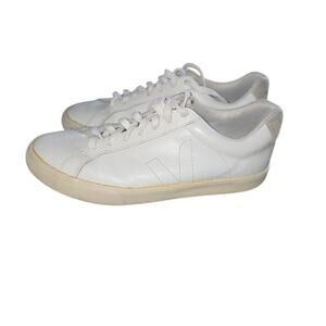 Veja Esplar White Leather Sneaker Size 9 Womens